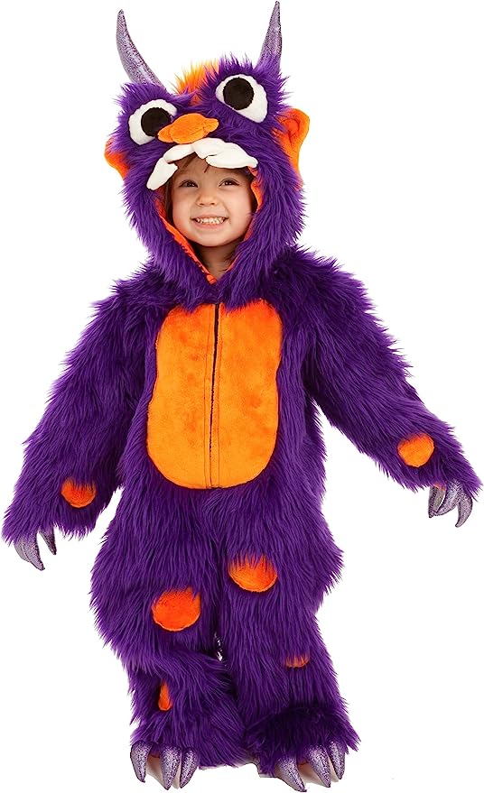 purple and orange monster costume