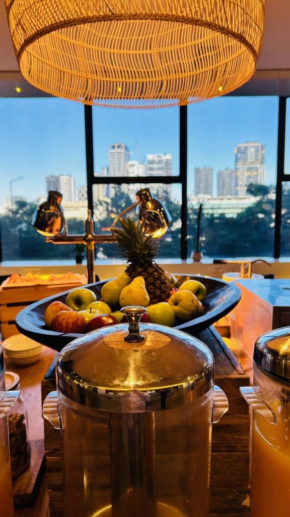 Buffet Breakfast at Zuma in voco hotel Brisbane
